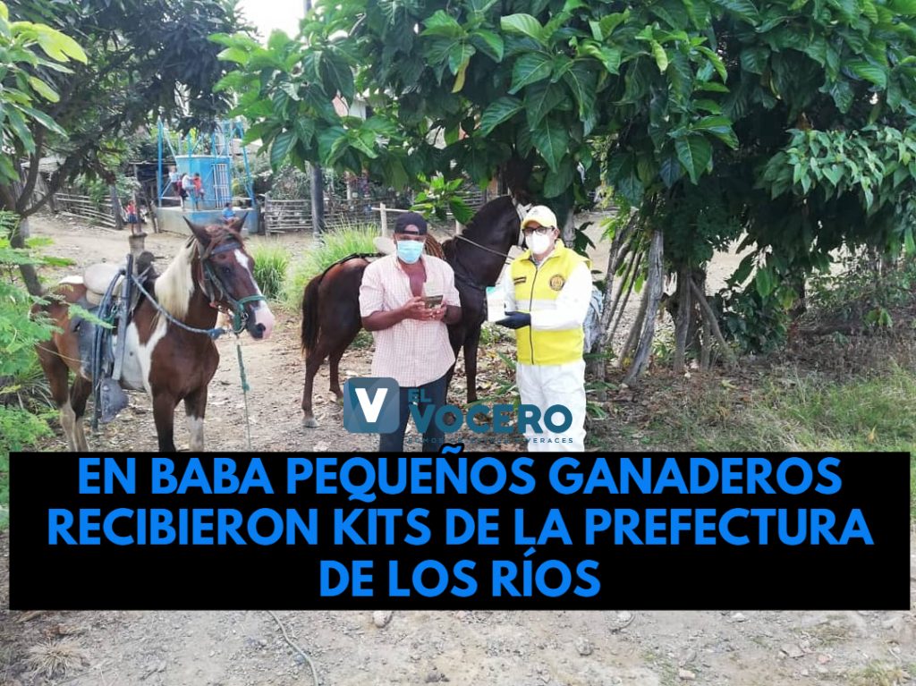 EN BABA PEQUEÑOS GANADEROS RECIBIERON KITS DE LA PREFECTURA DE LOS RÍOS