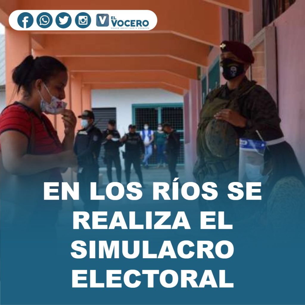 EN LOS RÍOS SE REALIZA EL SIMULACRO ELECTORAL