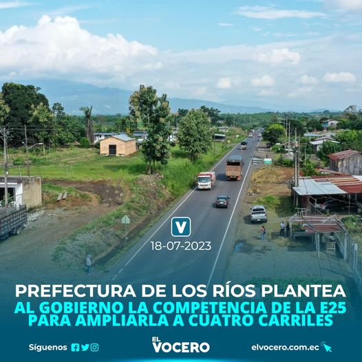 PREFECTURA DE LOS RÍOS PLANTEA AL GOBIERNO LA COMPETENCIA DE LA E25 PARA AMPLIARLA A CUATRO CARRILES