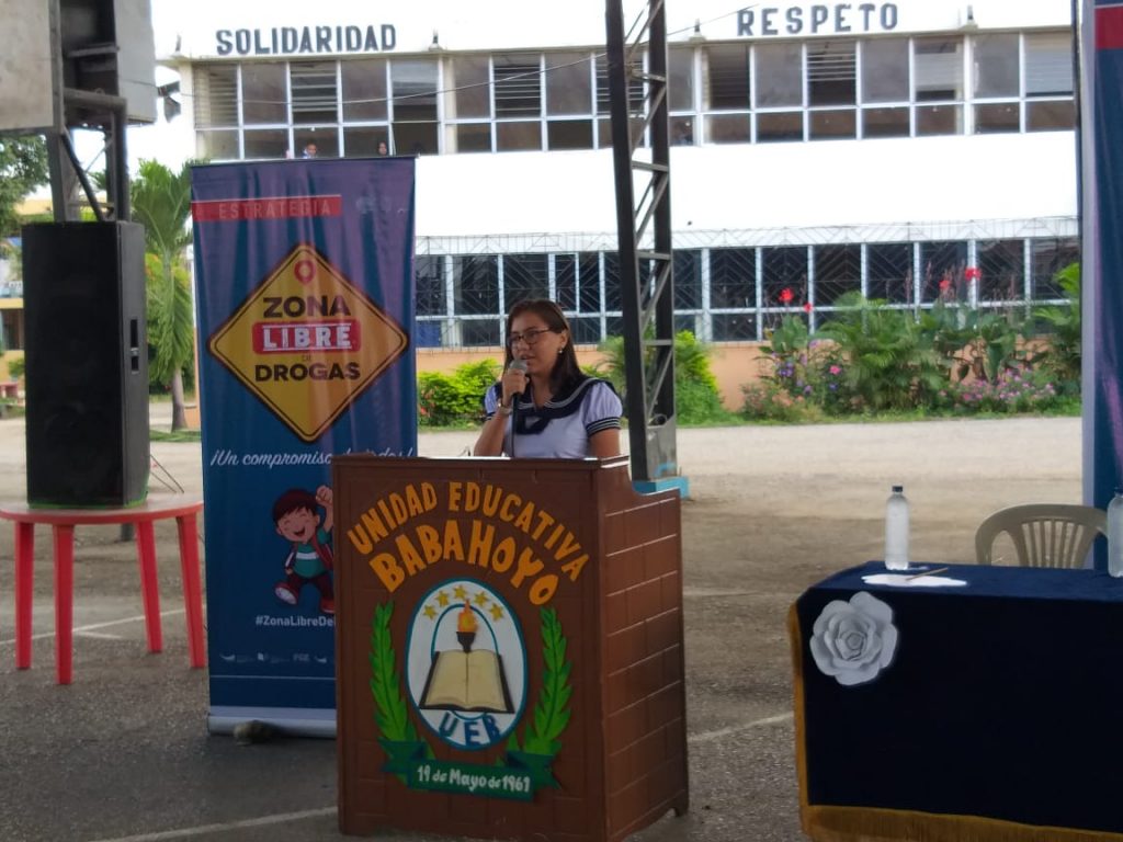 Unidades Educativas de Los Ríos se unen a campaña para combatir el consumo de drogas