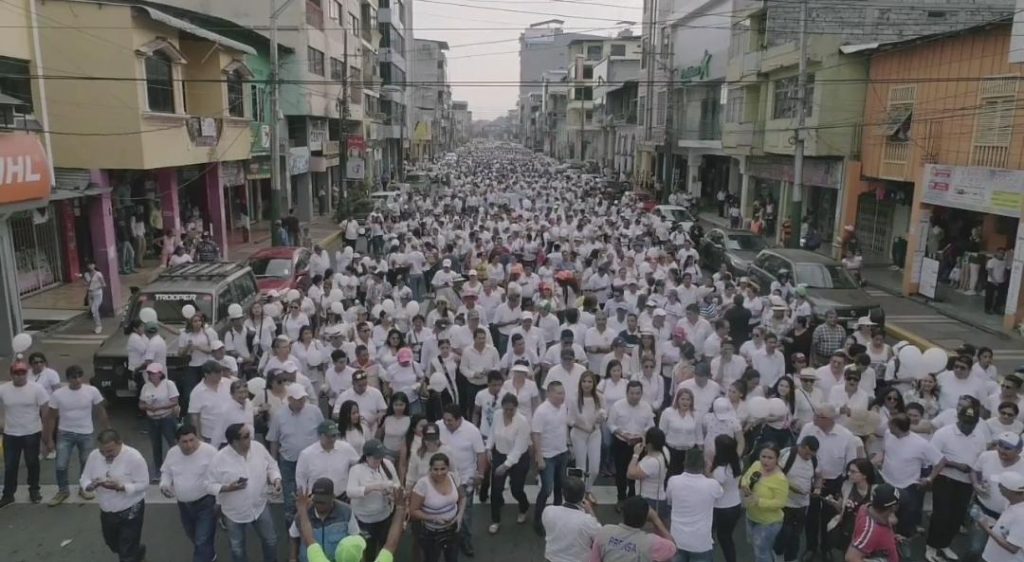 En Quevedo se realizó marcha por la paz y por la seguridad ciudadana