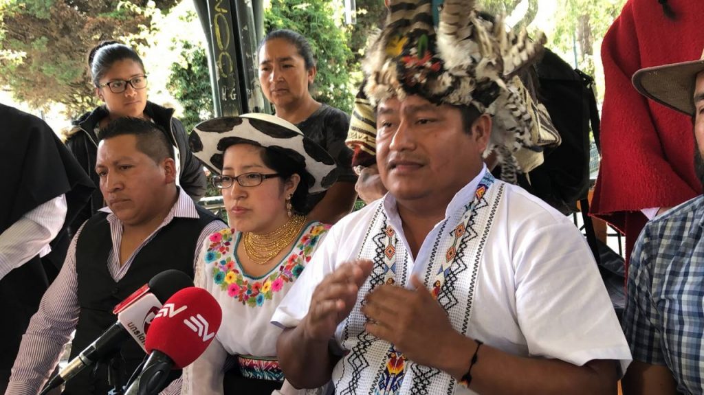 Jaime Vargas, presidente de Conaie, se autocalifica como segundo presidente de Ecuador