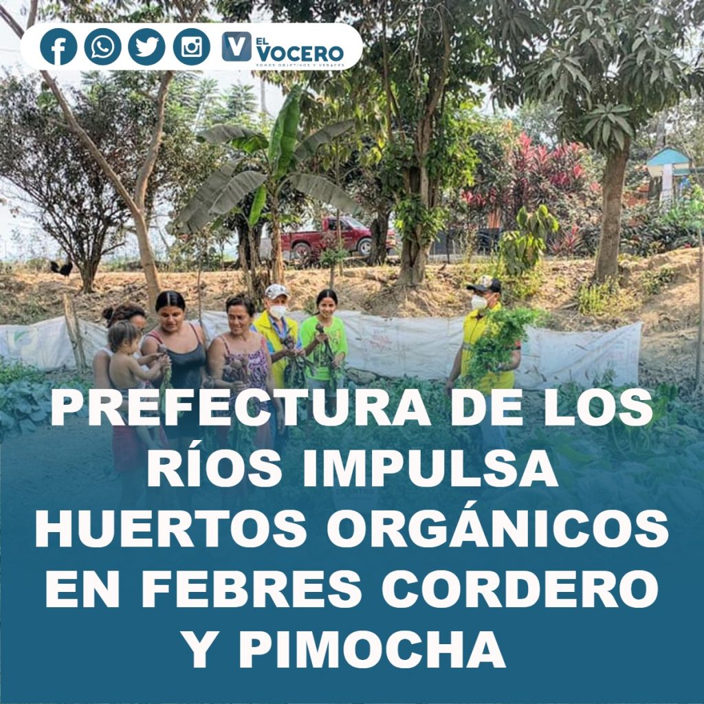 PREFECTURA DE LOS RÍOS IMPULSA HUERTOS ORGÁNICOS EN FEBRES CORDERO Y PIMOCHA