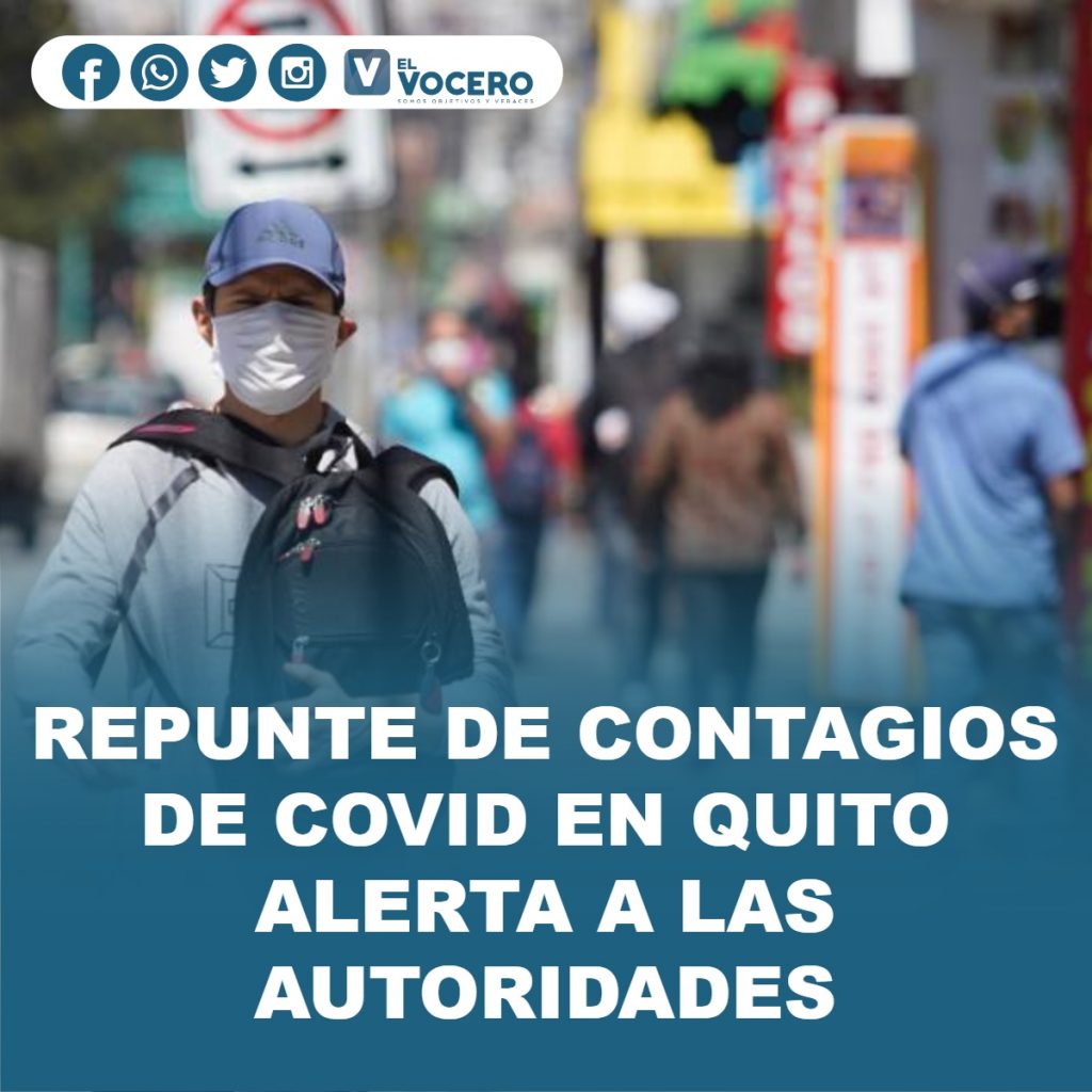 REPUNTE DE CONTAGIOS DE COVID EN QUITO ALERTA A LAS AUTORIDADES