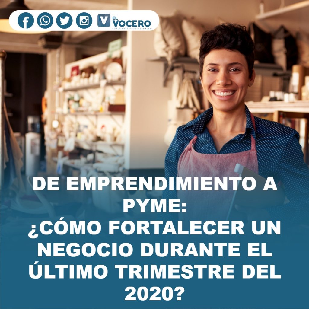 DE EMPRENDIMIENTO A PYME: ¿CÓMO FORTALECER UN NEGOCIO DURANTE EL ÚLTIMO TRIMESTRE DEL 2020?
