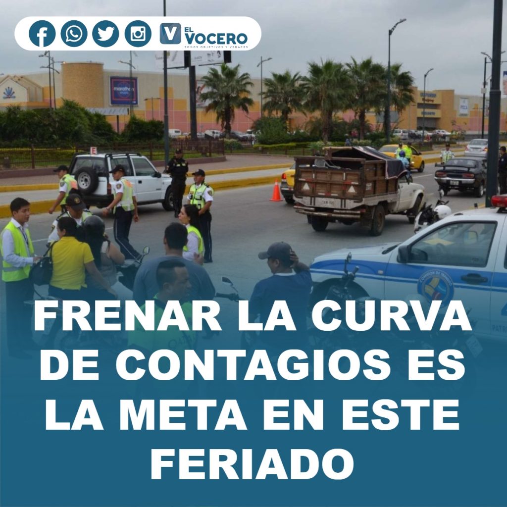 FRENAR LA CURVA DE CONTAGIOS ES LA META EN ESTE FERIADO