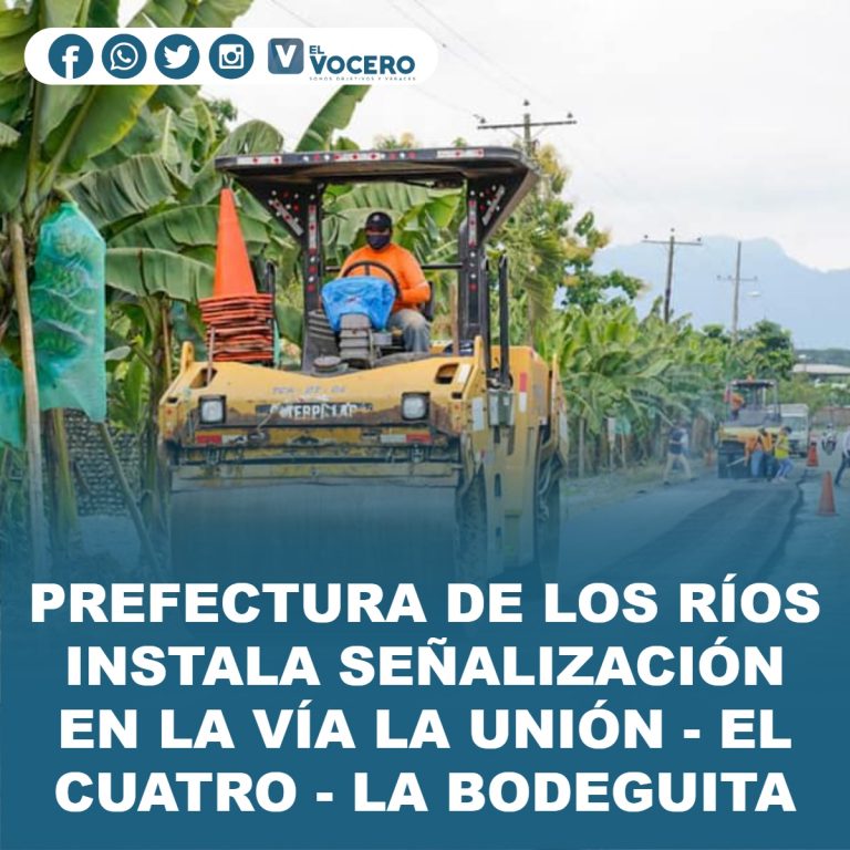 PREFECTURA DE LOS RÍOS INSTALA SEÑALIZACIÓN EN LA VÍA LA UNIÓN – EL CUATRO – LA BODEGUITA