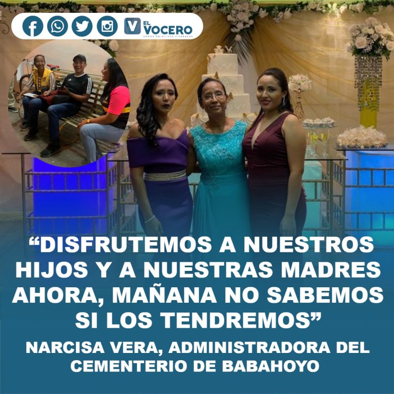 NARCISA VERA “DISFRUTEMOS A NUESTROS HIJOS Y A NUESTRAS MADRES AHORA, MAÑANA NO SABEMOS SI LOS TENDREMOS”.