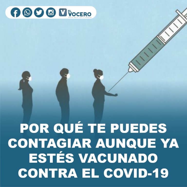 POR QUÉ TE PUEDES CONTAGIAR AUNQUE YA ESTÉS VACUNADO CONTRA EL COVID-19