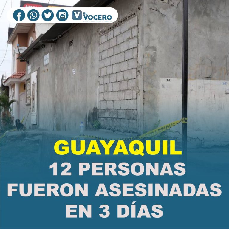 12 PERSONAS FUERON ASESINADAS EN 3 DÍAS