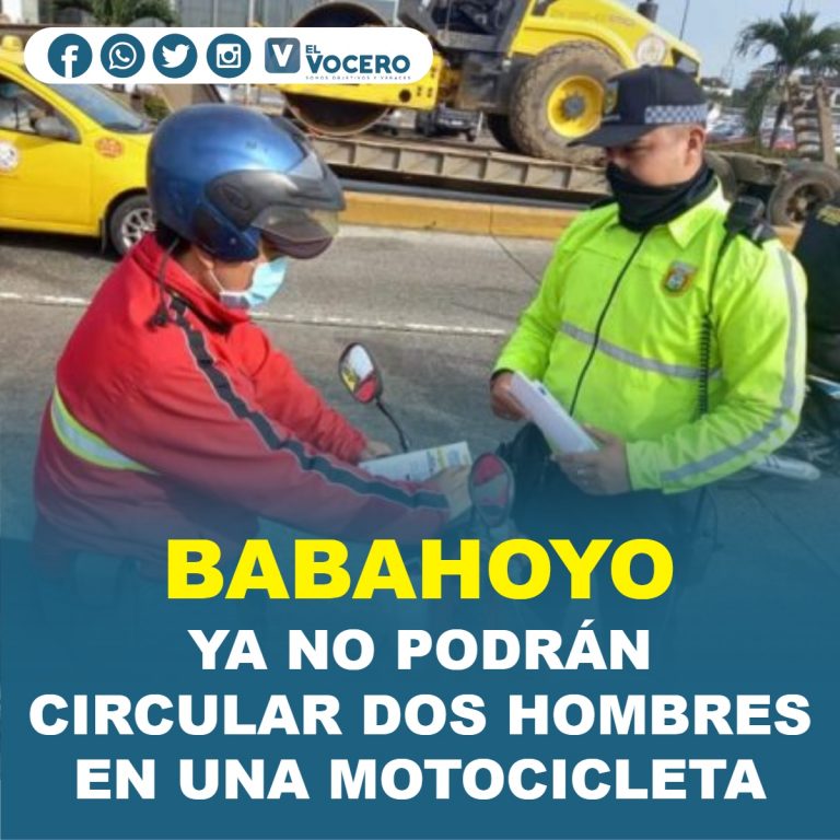 YA NO PODRÁN CIRCULAR DOS HOMBRES EN UNA MOTOCICLETA
