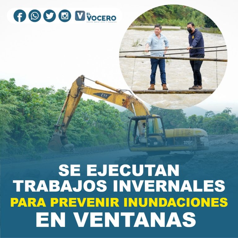 SE EJECUTAN TRABAJOS INVERNALES PARA PREVENIR INUNDACIONES EN VENTANAS
