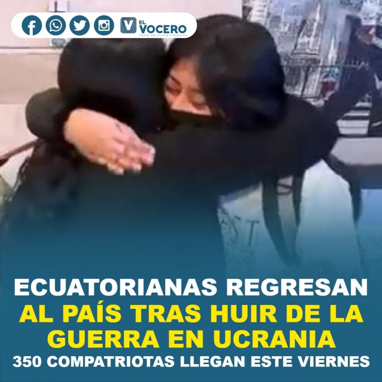 ECUATORIANAS REGRESAN AL PAÍS TRAS HUIR DE LA GUERRA EN UCRANIA; 350 COMPATRIOTAS LLEGAN ESTE VIERNES