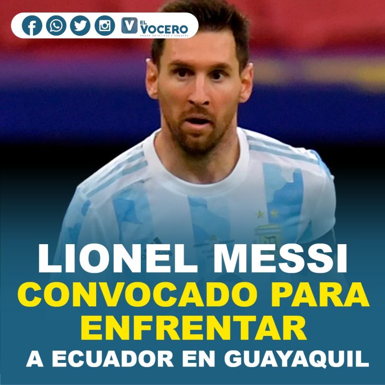 LIONEL MESSI CONVOCADO PARA ENFRENTAR A ECUADOR EN GUAYAQUIL