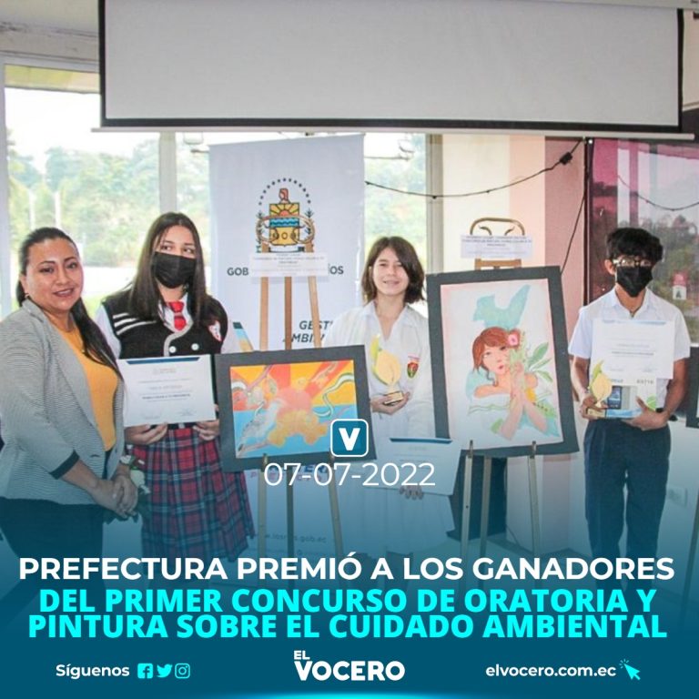 PREFECTURA PREMIÓ A LOS GANADORES DEL PRIMER CONCURSO DE ORATORIA Y PINTURA SOBRE EL CUIDADO AMBIENTAL