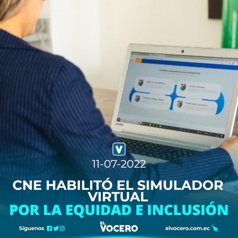 CNE HABILITÓ EL SIMULADOR VIRTUAL POR LA EQUIDAD E INCLUSIÓN