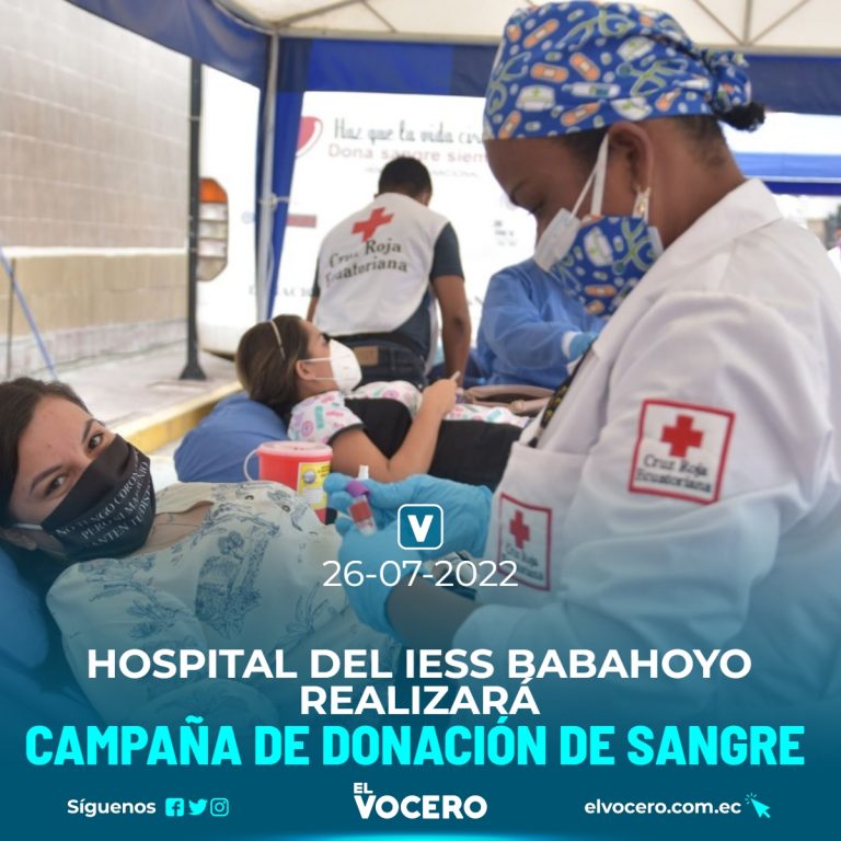 HOSPITAL DEL IESS BABAHOYO REALIZARÁ CAMPAÑA DE DONACIÓN DE SANGRE