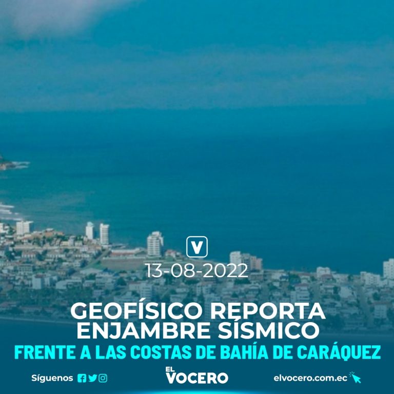 GEOFÍSICO REPORTA ENJAMBRE SÍSMICO FRENTE A LAS COSTAS DE BAHÍA DE CARÁQUEZ