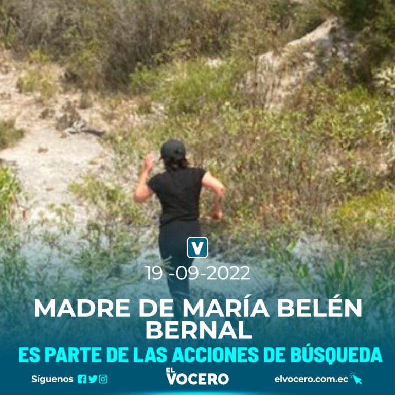MADRE DE MARÍA BELÉN BERNAL ES PARTE DE LAS ACCIONES DE BÚSQUEDA