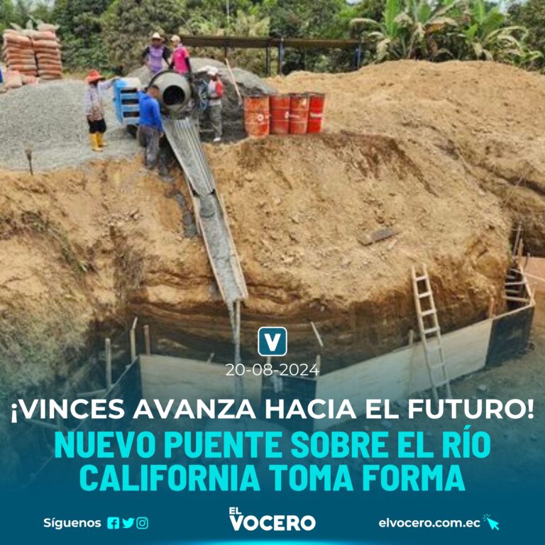 ¡Vinces avanza hacia el futuro! Nuevo puente sobre el río California toma forma
